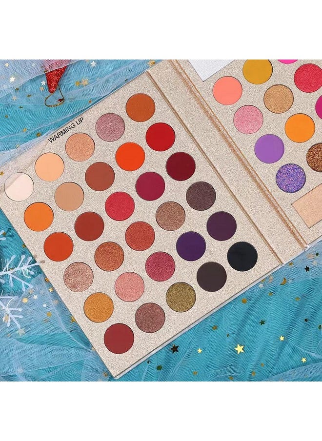 Ucanbe Pretty All Set Eyeshadow Palette Holiday Gift Set Pro 86 Colors Makeup Kit Matte Shimmer Eye Shadow Highlighters Contour Blush Powder All In One Valentine'S Day Makeup Pallet  - Image 2