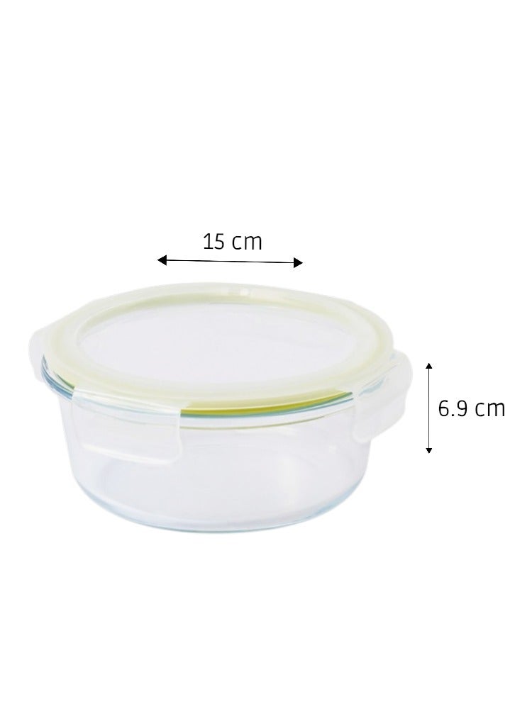 LocknLock Fresh Oven-Safe Glass Round Container 635ml â€“ Airtight, Leakproof & Heat-Resistant - Image 2