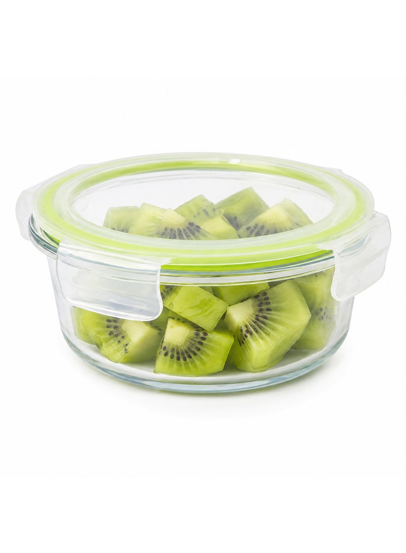 LocknLock Fresh Oven-Safe Glass Round Container 635ml â€“ Airtight, Leakproof & Heat-Resistant