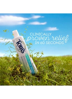 Tom's of Maine Tom's of Maine, Natural Rapid Relief Sensitive Toothpaste, Natural Toothpaste, Sensitive Toothpaste, Fresh Mint, 4 Ounce, (Pack of 2)  - Image 5