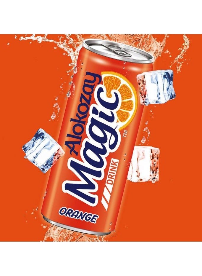 Alokozay Magic Regular Orange Drink Cans 6 x 250ml - Image 2