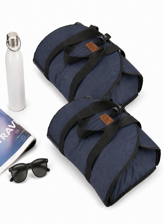 ECOSAC Polyester Istri Bag | Ironed Clothes Storage & Organizer | Travel-Friendly Foldable Bag | Water-Repellent & Washable | Ideal for Home & Travel (Blue) (Pack of 2) - Image 1