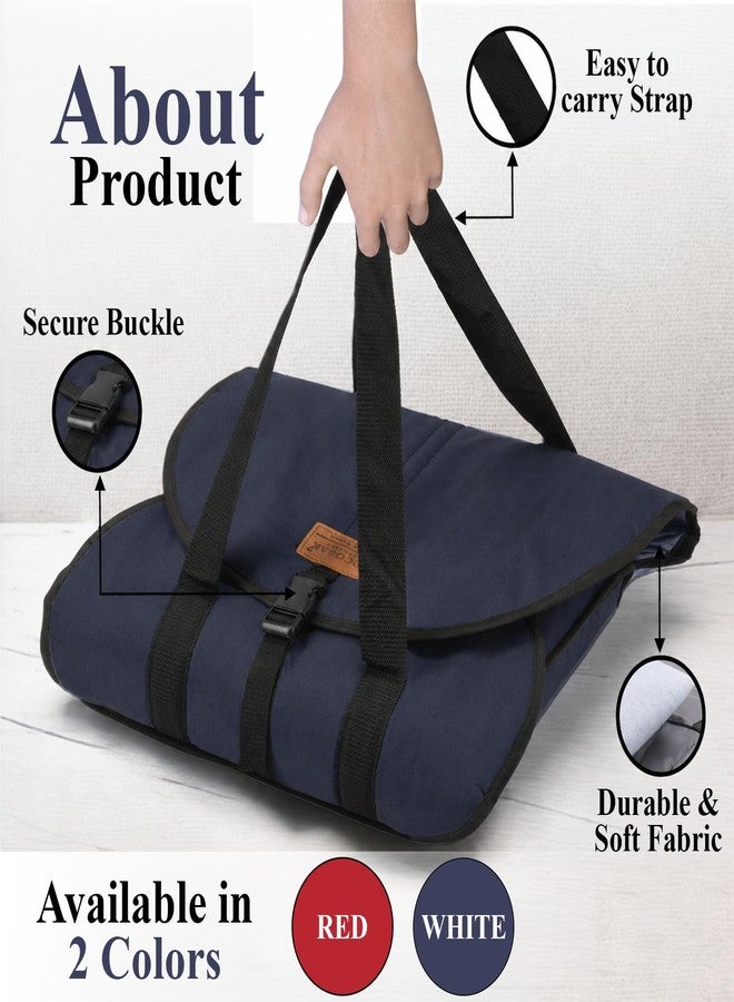ECOSAC Polyester Istri Bag | Ironed Clothes Storage & Organizer | Travel-Friendly Foldable Bag | Water-Repellent & Washable | Ideal for Home & Travel (Blue) (Pack of 2) - Image 5