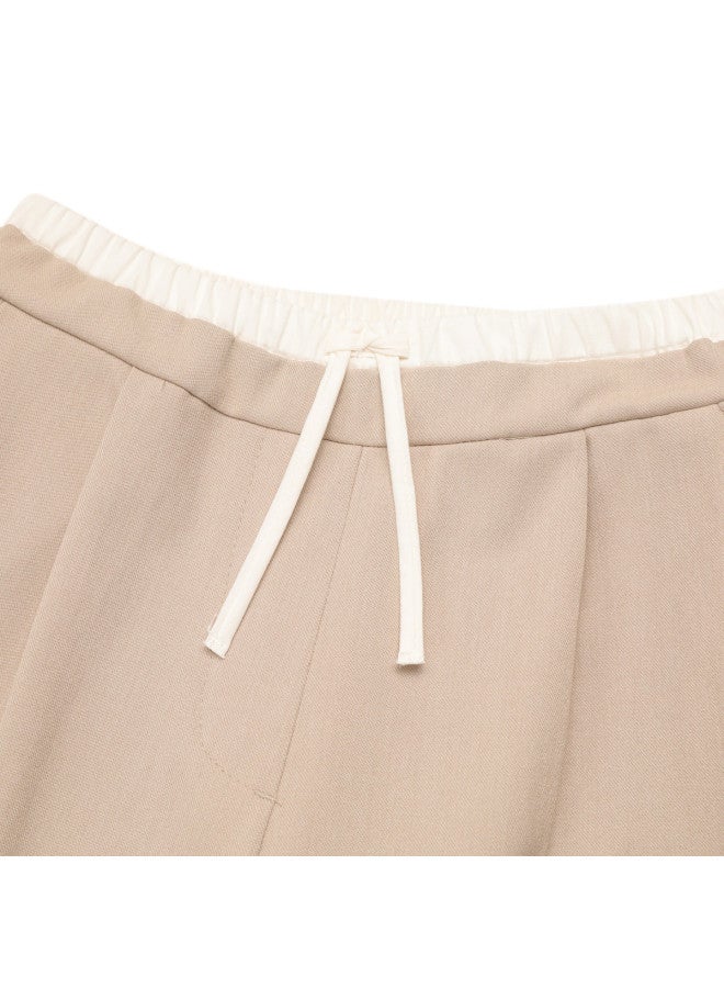 Zara girls' Color-block Patchwork Casual Pants - Soft, Comfortable & Versatile Long Pants - Image 4