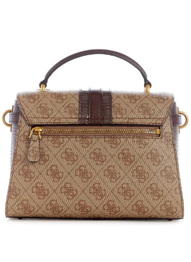 GUESS Ginevra Logo Top Handle Flap Cross-body Bags  - Image 4