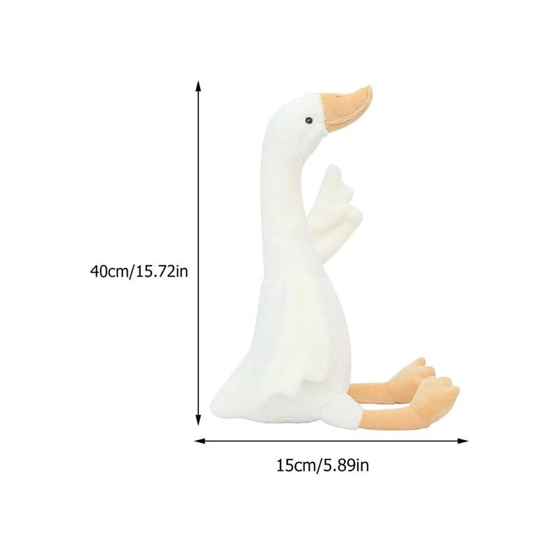 Toddmomy Plush Stuffed Goose Pillow Cushion Plush Animal Figurines Dolls Toys Soft Sofa Chair Cushion Doll Toy Gift for Kids Toddler 40cm - Image 2