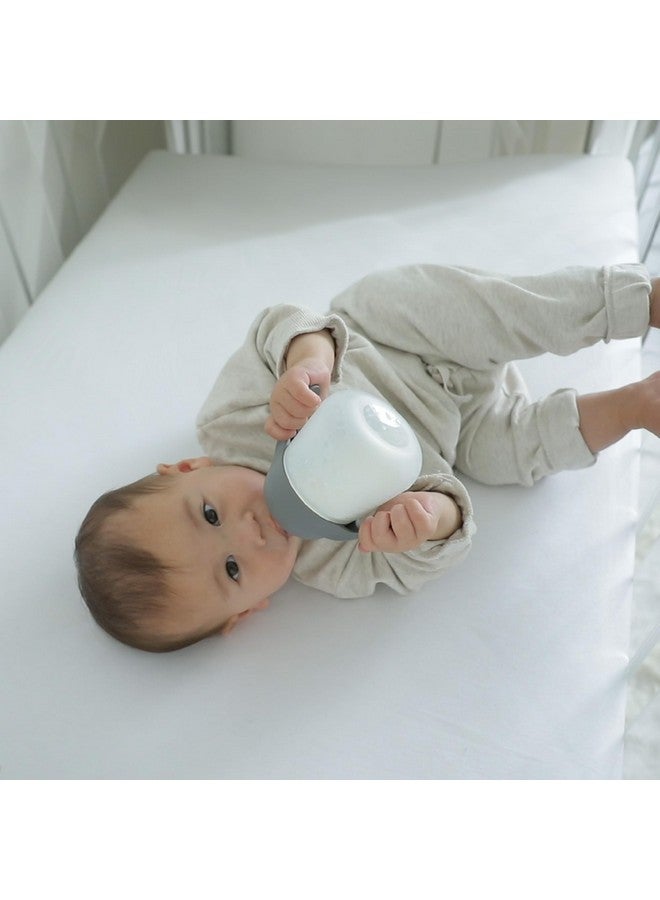 NANOBÉBÉ Nanobebe Flexy Bottle Handles, Easy-Grip Ergonomic Handles, Transitional Sippy Cup Handles 2-Pack, Grey - Image 3
