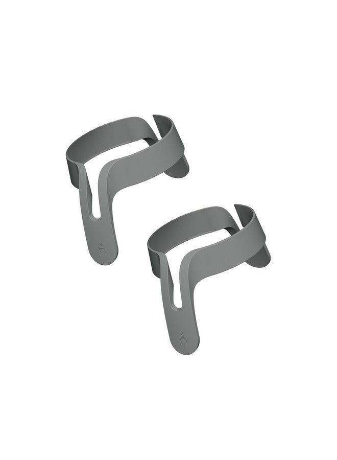 NANOBÉBÉ Nanobebe Flexy Bottle Handles, Easy-Grip Ergonomic Handles, Transitional Sippy Cup Handles 2-Pack, Grey - Image 1