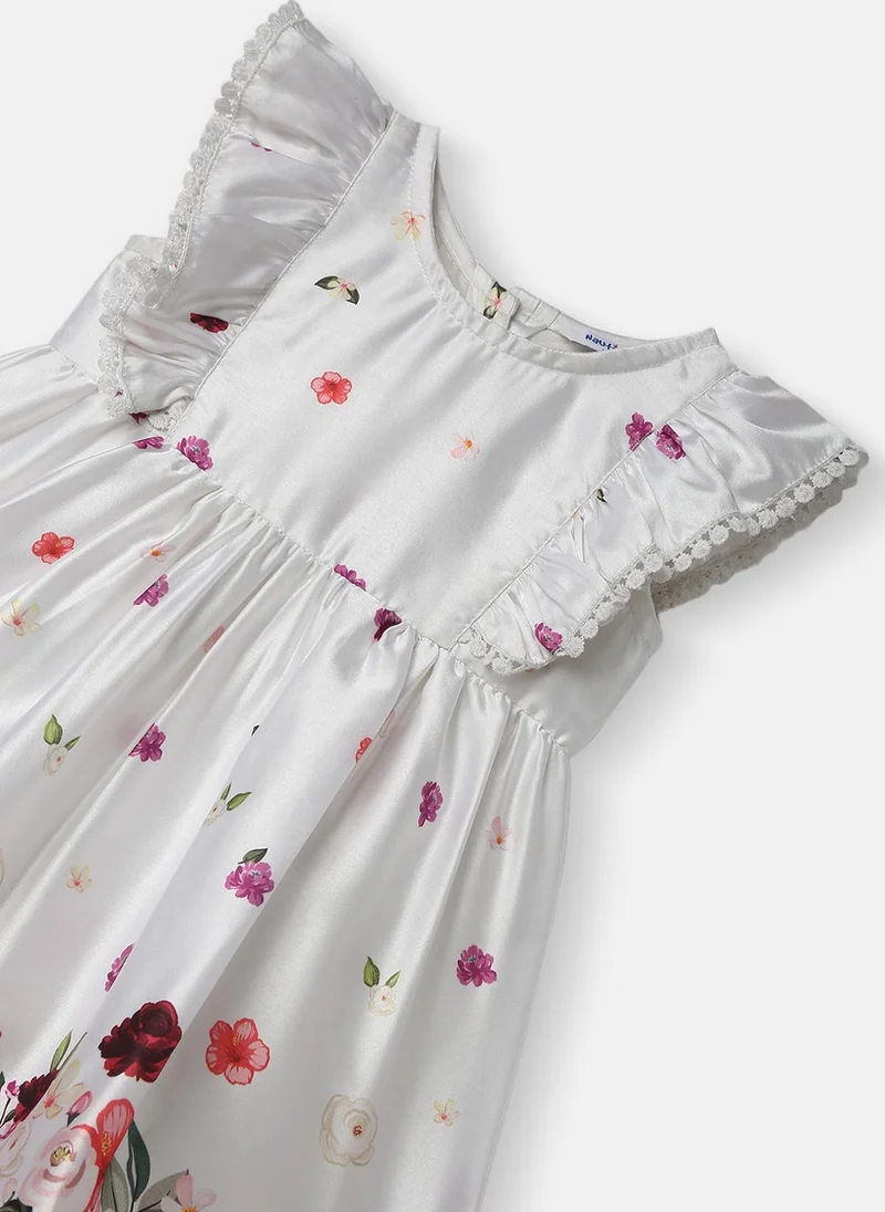Nautinati  Nautinati Girls’ Floral Dress | Age 3 - 24 Months for Women | Best Price UAE