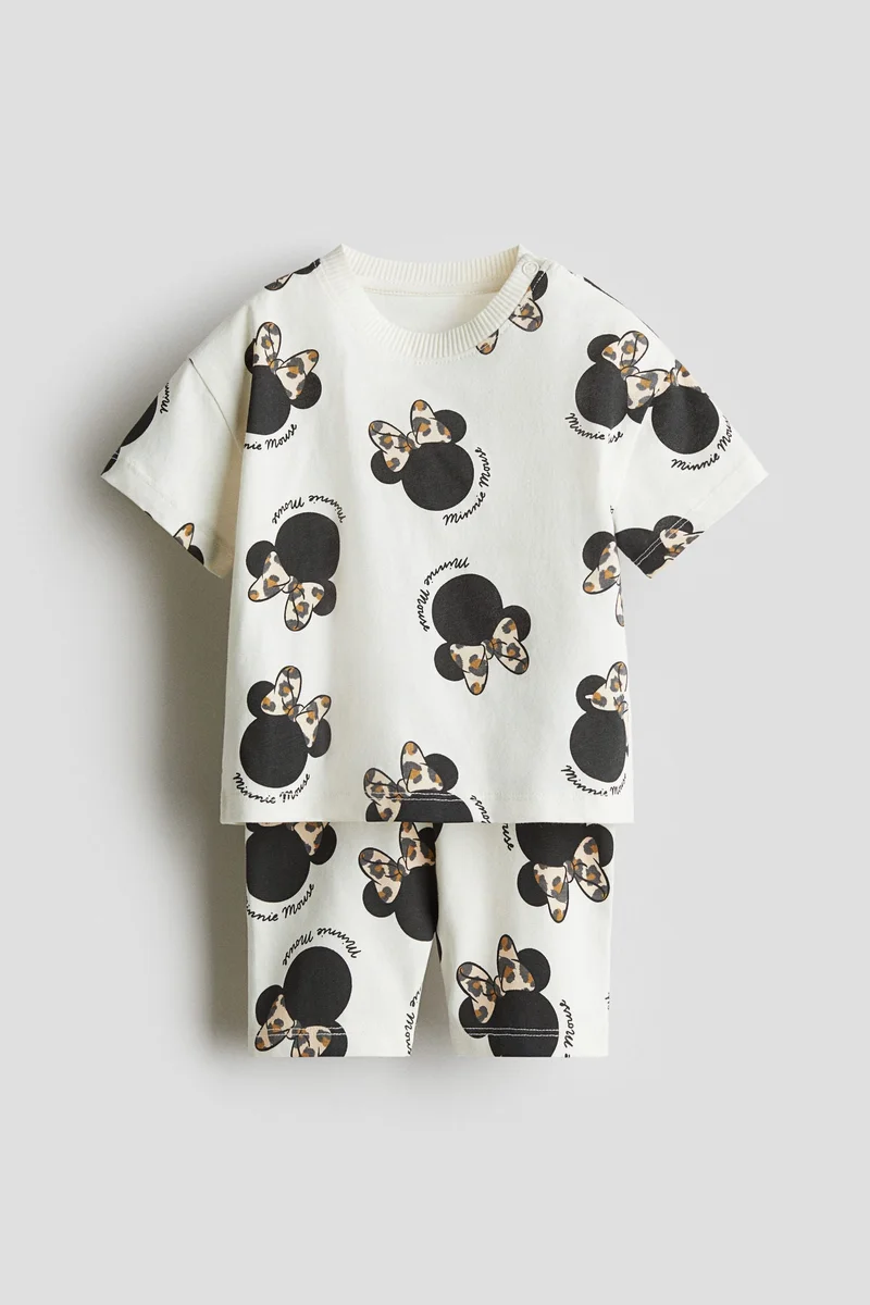 H&M 2-piece printed cotton set