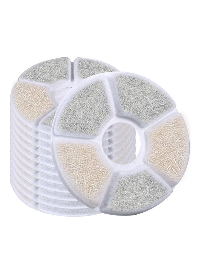 نيبمينينت مجموعة فلاتر لنافورة الماء للقطط مكونة من 12 قطعة متعدد الألوان 13 x 13سم