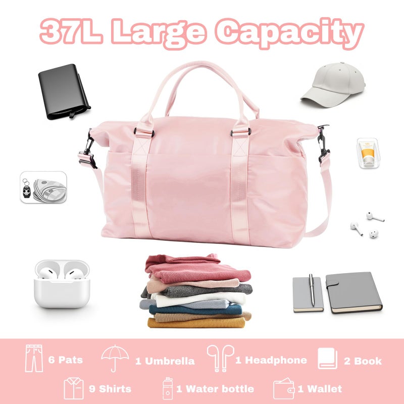 EPIMA Weekender Duffel Bags for Womenï¼Œ Travel Totes Bag for Airplane Essentials, Overnight Bags for Women with Trolley Sleeve, Large Carry On Hospital Bag for Labor and Delivery, Sport, Gym - Image 3