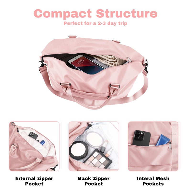 EPIMA Weekender Duffel Bags for Womenï¼Œ Travel Totes Bag for Airplane Essentials, Overnight Bags for Women with Trolley Sleeve, Large Carry On Hospital Bag for Labor and Delivery, Sport, Gym - Image 5