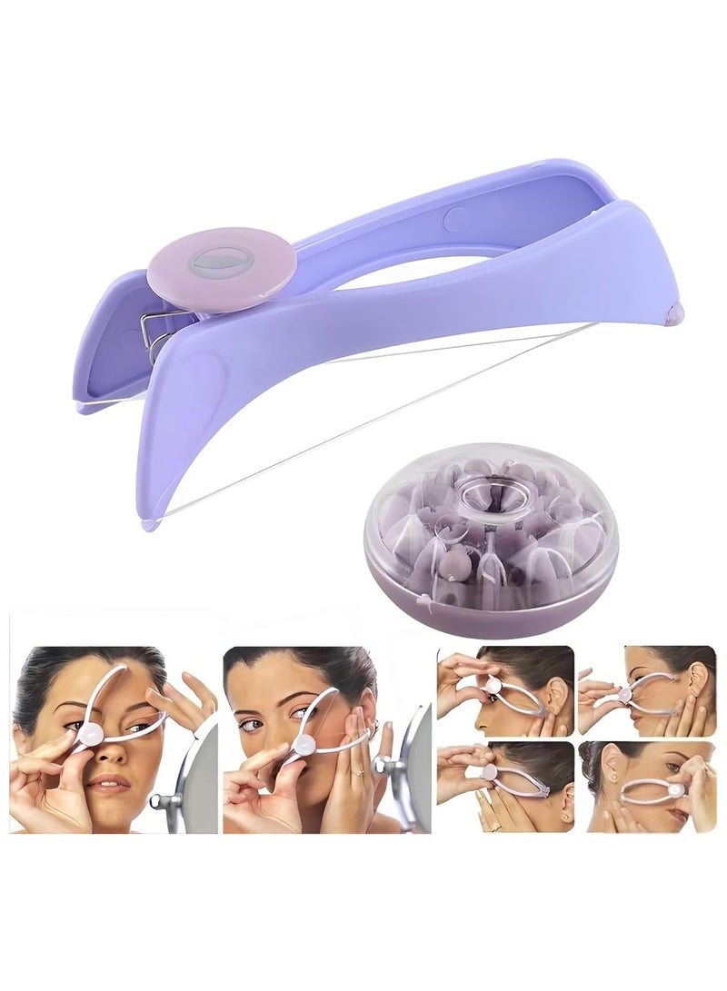Oasisgalore Facial Epilator for Women, Manual Face Hair Remover Device with 5 Pre-Cut Extra Strength Threads, Threading Hair Removal Epilators for Women Face and Upper Lip - Image 1