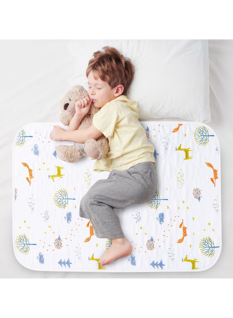 SYOSI وسادة تدريب الأطفال على استخدام المرحاض قابلة للغسل ومقاومة للماء لحماية المرتبة من البلل تناسب سرير بحجم فردي ممتازة لتدريب الأطفال على استخدام المرحاض 90x60 سم - Image 1