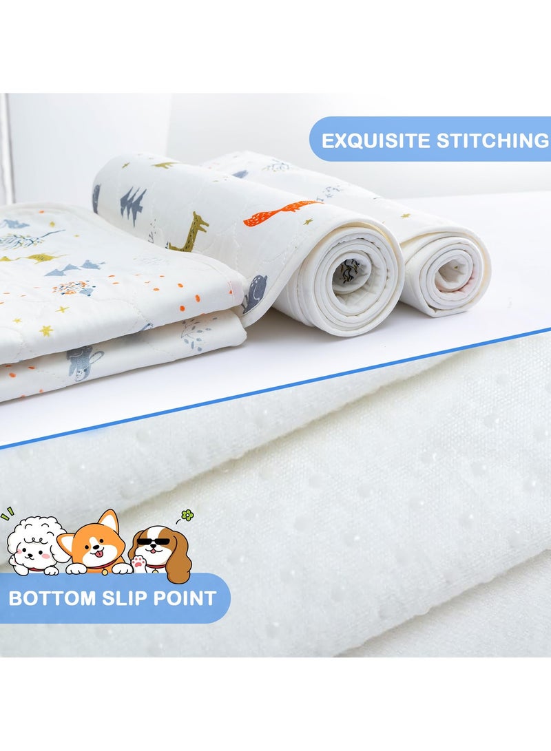 SYOSI وسادة تدريب الأطفال على استخدام المرحاض قابلة للغسل ومقاومة للماء لحماية المرتبة من البلل تناسب سرير بحجم فردي ممتازة لتدريب الأطفال على استخدام المرحاض 90x60 سم - Image 5