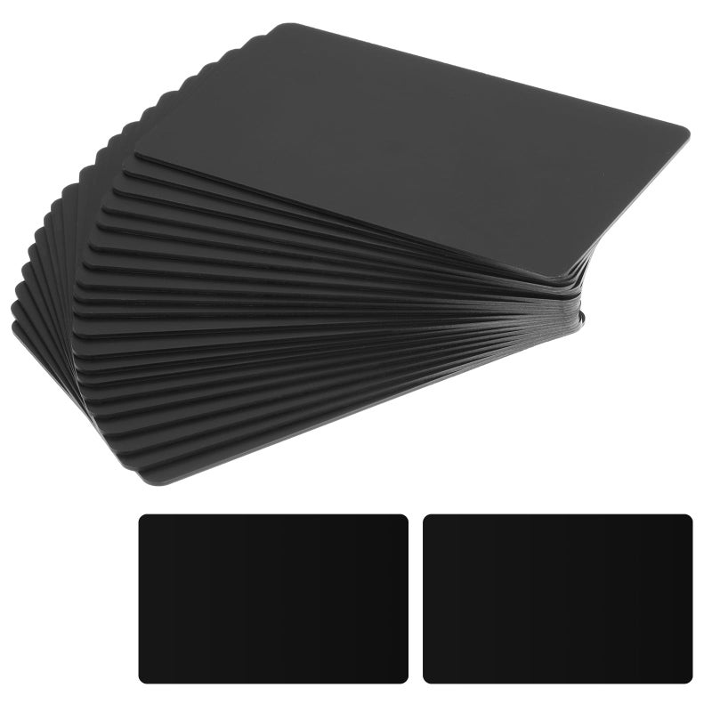 Yolev 20pcs NFC Cards Rewritable NFC Tags NTAG 215 PVC Cards Blank Easy Convenient Programmable NFC Business Card Chip 504 Bytes Memory NFC Tag Compatible with All NFC Enabled Black - Image 1