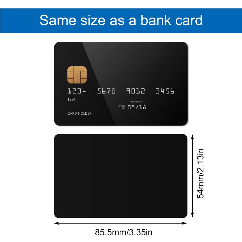 Yolev 20pcs NFC Cards Rewritable NFC Tags NTAG 215 PVC Cards Blank Easy Convenient Programmable NFC Business Card Chip 504 Bytes Memory NFC Tag Compatible with All NFC Enabled Black - Image 2