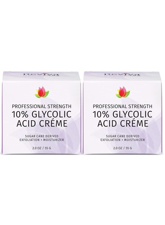 REVIVA LABS - 10% Glycolic Acid Créme 2PK (2.0 oz) - Image 1