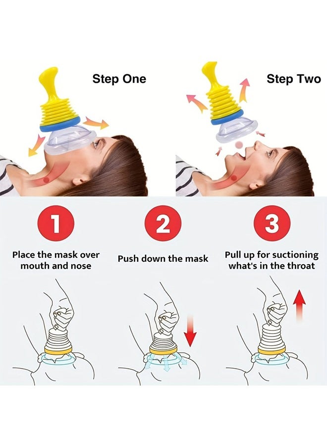 NIBEMINENT - Home Device - Portable Choking Rescue Device, Suction Rescue Device, First Aid Device for Kids and Adults, Portable Airway Suction Device for Children and Adults - Image 1