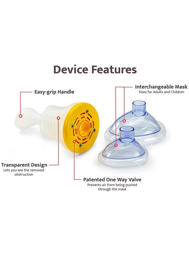 NIBEMINENT - Home Device - Portable Choking Rescue Device, Suction Rescue Device, First Aid Device for Kids and Adults, Portable Airway Suction Device for Children and Adults - Image 1
