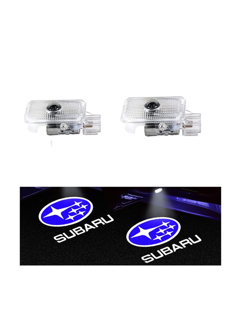 SYOSI 2PCS Ultra-Bright LED Puddle Door Lights for Subaru, 3D Laser Ghost Shadow Car Lights Never Fade Step LED Lights Ghost Shadow LightHigh-Intensity Ghost Shadow LED Lights with Extension Cord  - Image 1