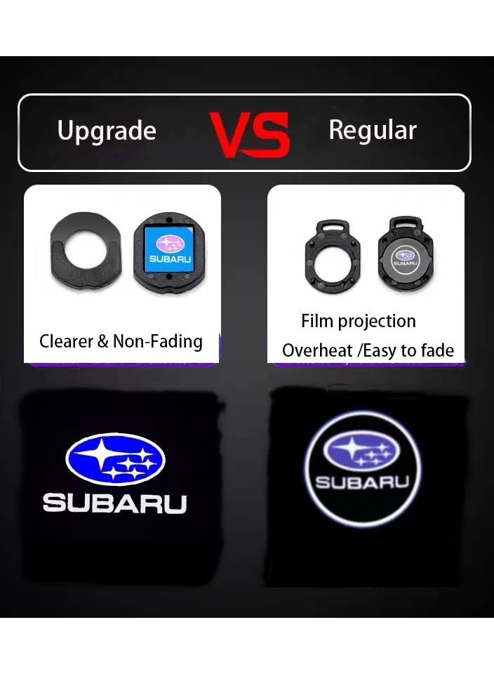 SYOSI 2PCS Ultra-Bright LED Puddle Door Lights for Subaru, 3D Laser Ghost Shadow Car Lights Never Fade Step LED Lights Ghost Shadow LightHigh-Intensity Ghost Shadow LED Lights with Extension Cord  - Image 5