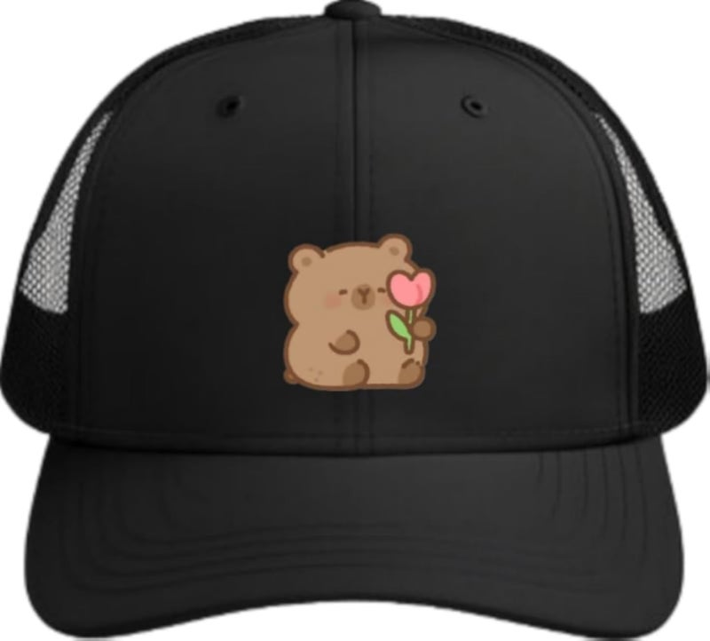 bear Baseball cap Black 6