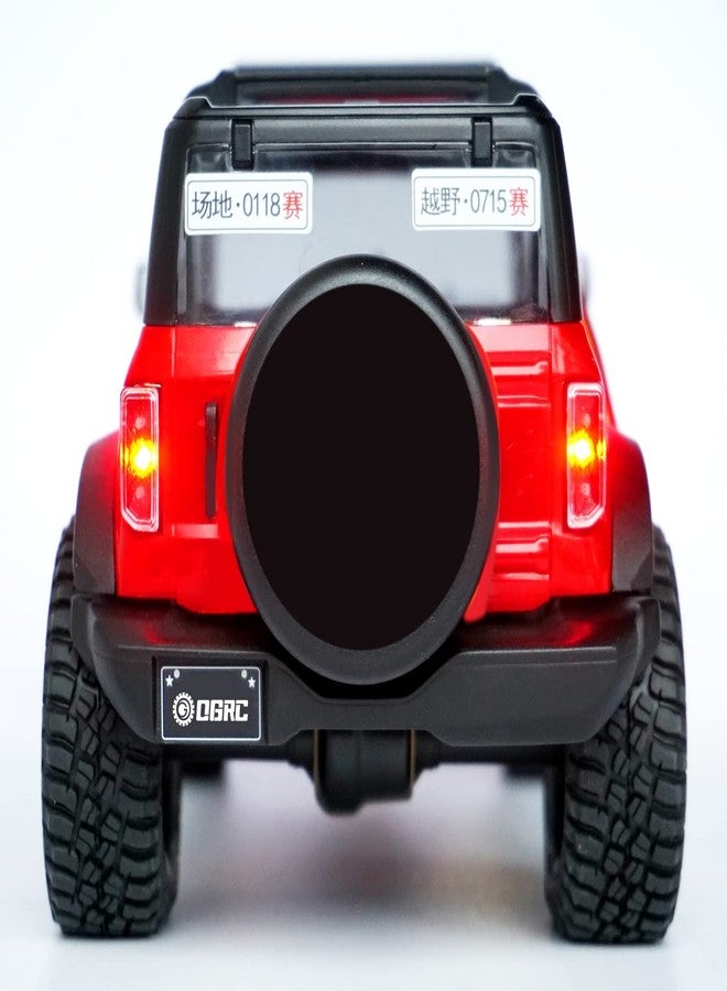 OGUNKE مجموعة مصابيح أمامية وخلفية LED لجهاز التحكم عن بعد TRX4M 1/18 سيارة زاحفة (أبيض وأحمر) - Image 3
