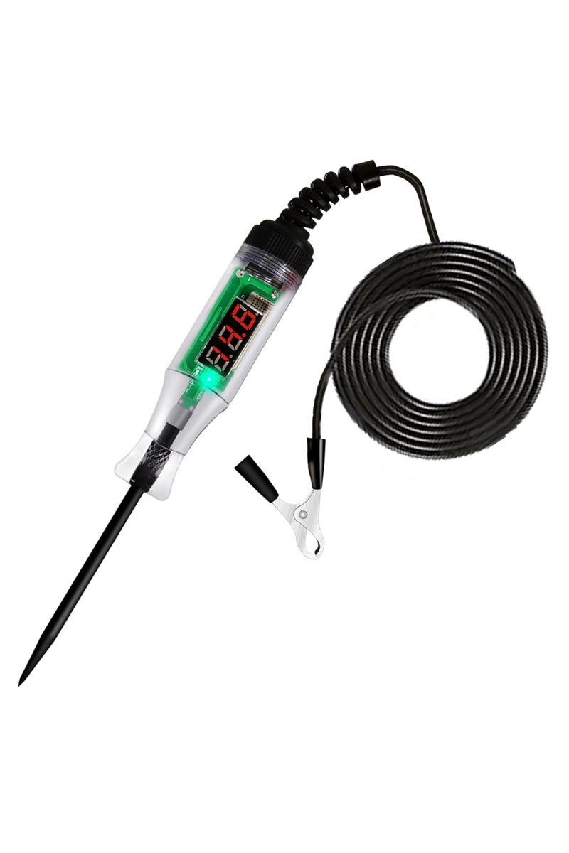 Black Version Car Truck Voltage Circuit Tester Auto 6V 24V Tools Car Diagnostic Probe Test Pen Light