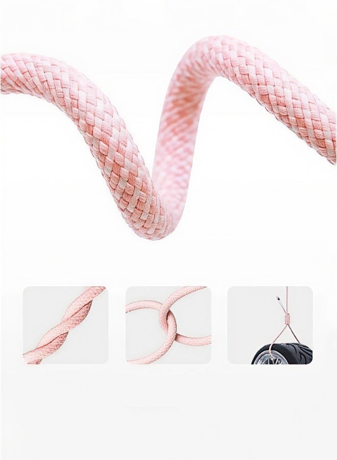 2 Meters Charging Cable 60W Long Braided Type C Charger Cable for Fast Charging USB C to USB C Charger Cable for iPhone 15 Series/Samsung/MacBook/Google/Android/Laptop Phone Charger Cable Pink Color - Image 3