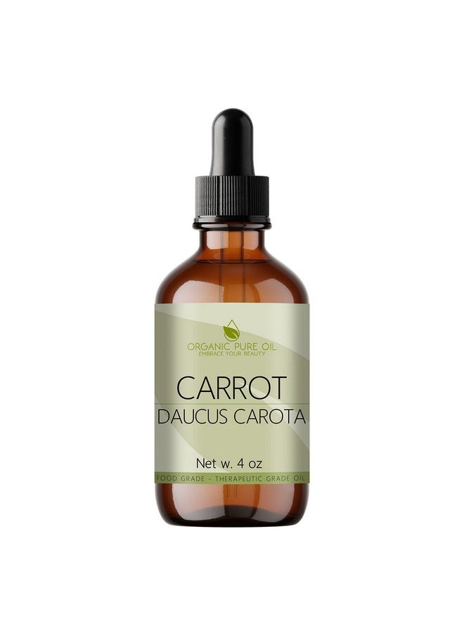 Organic pure oil - Pure Carrot Seed Oil100% Natural Cold Pressed Carrier Oil Therapeutic Grade Extra Virgin 4 Oz. Skin Body And Hair Care By Organic Pure Oil - Image 1
