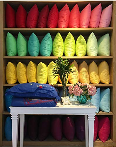 Thmyo 4-Pack 100% Cotton Comfortable Solid Decorative Throw Pillow Case, Square Cushion Cover Pillowcase Sublimation Blank Pillow Covers DIY Throw Pillowcase for Sofa(18x18inch/45x45cm,Light Green) - Image 5