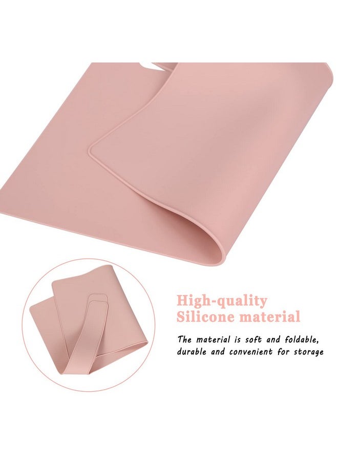 Lomgwumy - High Chair Placemat Durable High Chair Placemat Silicone Clean And Hygienic Suitable For Ikea Antilop Highchai For Toddlers And Babies (Pink) - Image 1
