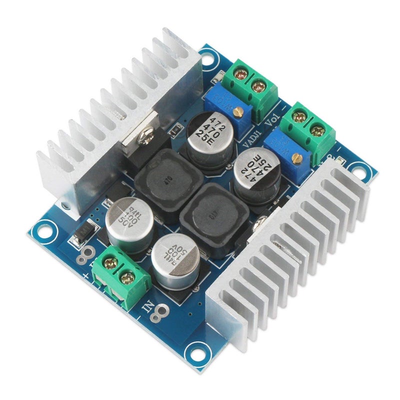 REES52 REES52 Dual Output Adjustable Buck Converter LM2596 DC 5V40V to DC 125V35V Power Supply Module 3A Voltage Step Down Stabilizer Regulator Board - Image 1