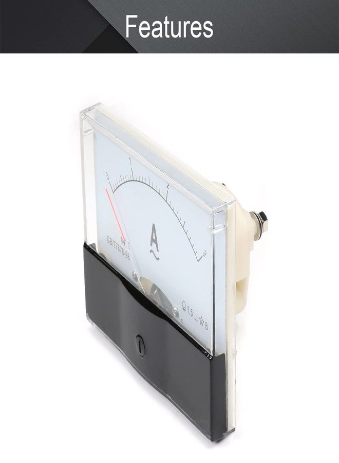 Fielect جهاز قياس التيار التناظري Fielect AC 0-3A 44L1 أمبير، مقياس التيار الكهربائي، دقة 1.5 لاختبار قياس الدائرة الكهربائية التلقائية - Image 5