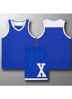 Customizable Basketball Uniform Kit YG-877 color blue