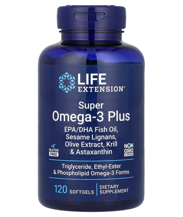 سوبر أوميغا-3 بلس 120 كبسولة لينة