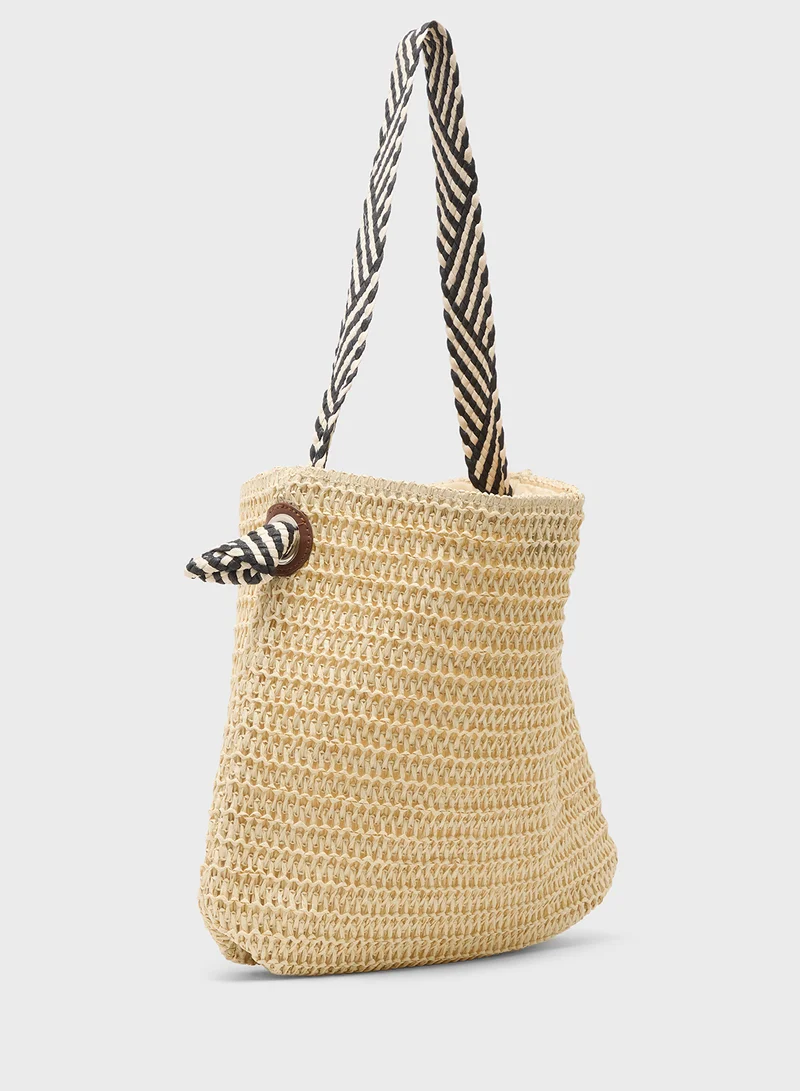 Ginger Raffia Woven Bag