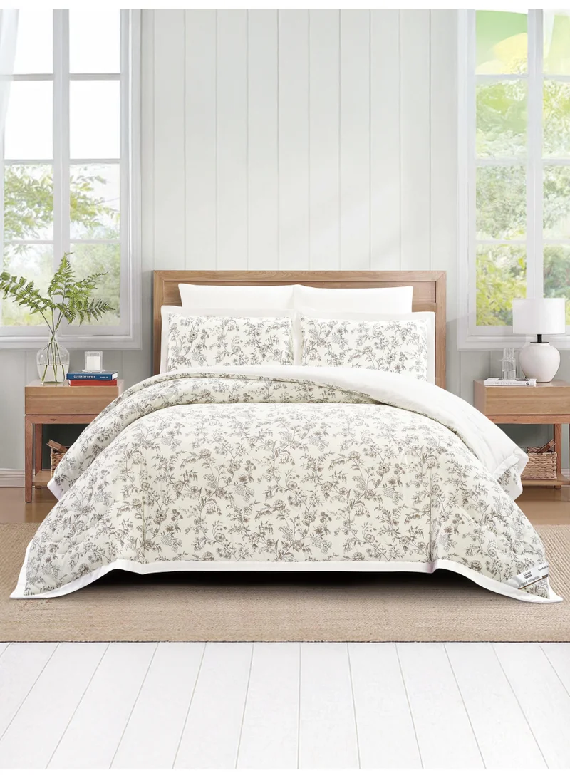 Doona Bedding Comforter Set, Fits 200×200 cm King Size Bed – 6 Pcs Reversible Printed Design – 350 GSM All-Season Comforter – Premium Brushed Microfiber