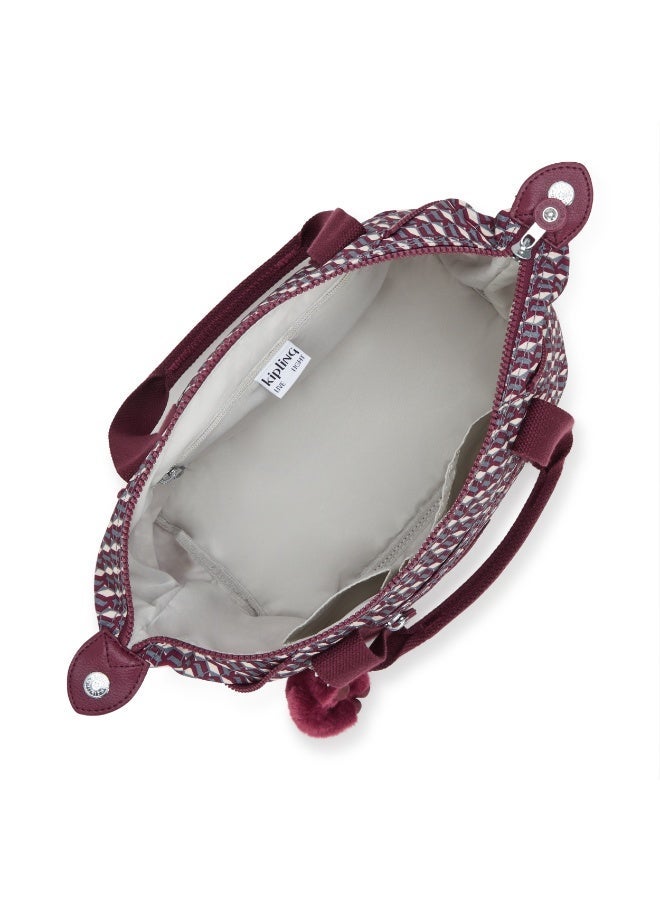 kipling Art Mini Small handbag with removable shoulder strap 3DK Wine - Image 5
