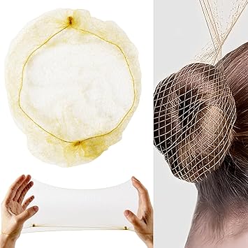 DILUSILK Hair Nets for Buns Hair Bun Nets Blonde Ballet Hair Net for GirlsInvisible Hair Bun Net Set Elastic Edge Mesh Hair Bun Holder for Women Girls Ballet Dancer NurseHairnets for Bun - Image 1