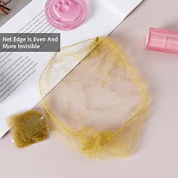 DILUSILK Hair Nets for Buns Hair Bun Nets Blonde Ballet Hair Net for GirlsInvisible Hair Bun Net Set Elastic Edge Mesh Hair Bun Holder for Women Girls Ballet Dancer NurseHairnets for Bun - Image 5