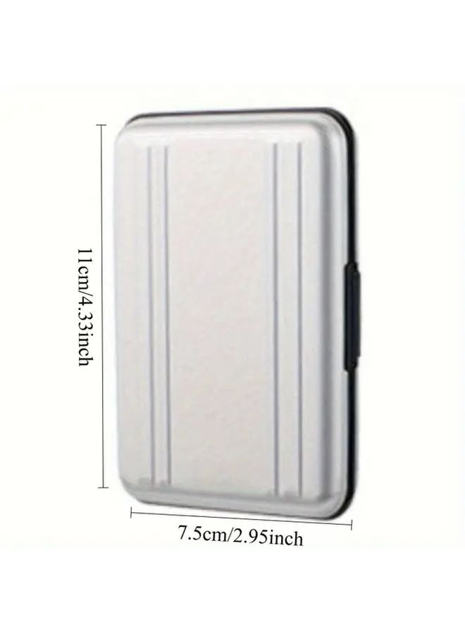 حافظة بطاقات SD من الألومنيوم الممتاز 16 فتحة صندوق تخزين أسود مقاوم للصدمات - Image 3