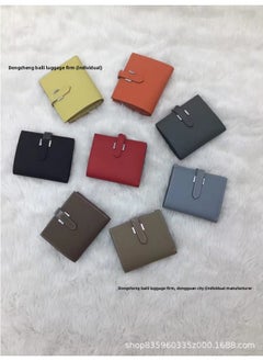 Genuine Leather Wallet EP Cowhide Palm Print Wallet With Two-fold Wallet High Quality Exquisite Large Capacity Fold In Two-Color:Short Ep Leather-(take Photo And Note The Color)-Dimensions:-(ep Cowhide. Direct Sales)