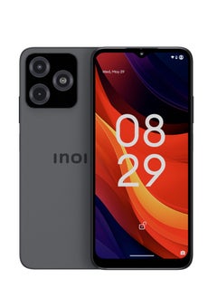 INOI A34 Adventure 6.5”, 4G LTE, HD+, 12GB RAM(3+9GB Memory Fusion)  + 128GB, Octacore 1.6GHz, 13MP + 2MP Dual Camera with Titanium Black, Middle East Version, 777 days of warranty  - Image 1