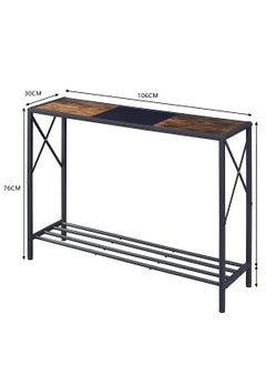Sharpdo Console Table Storage Furniture 2-Layer Storage Suitable For Living Room/Corridor/Sofa/Side Table 106*30*76CM  - Image 4
