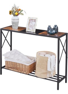 Sharpdo Console Table Storage Furniture 2-Layer Storage Suitable For Living Room/Corridor/Sofa/Side Table 106*30*76CM  - Image 2