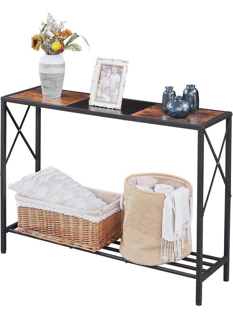 Sharpdo Console Table Storage Furniture 2-Layer Storage Suitable For Living Room/Corridor/Sofa/Side Table 106*30*76CM  - Image 2