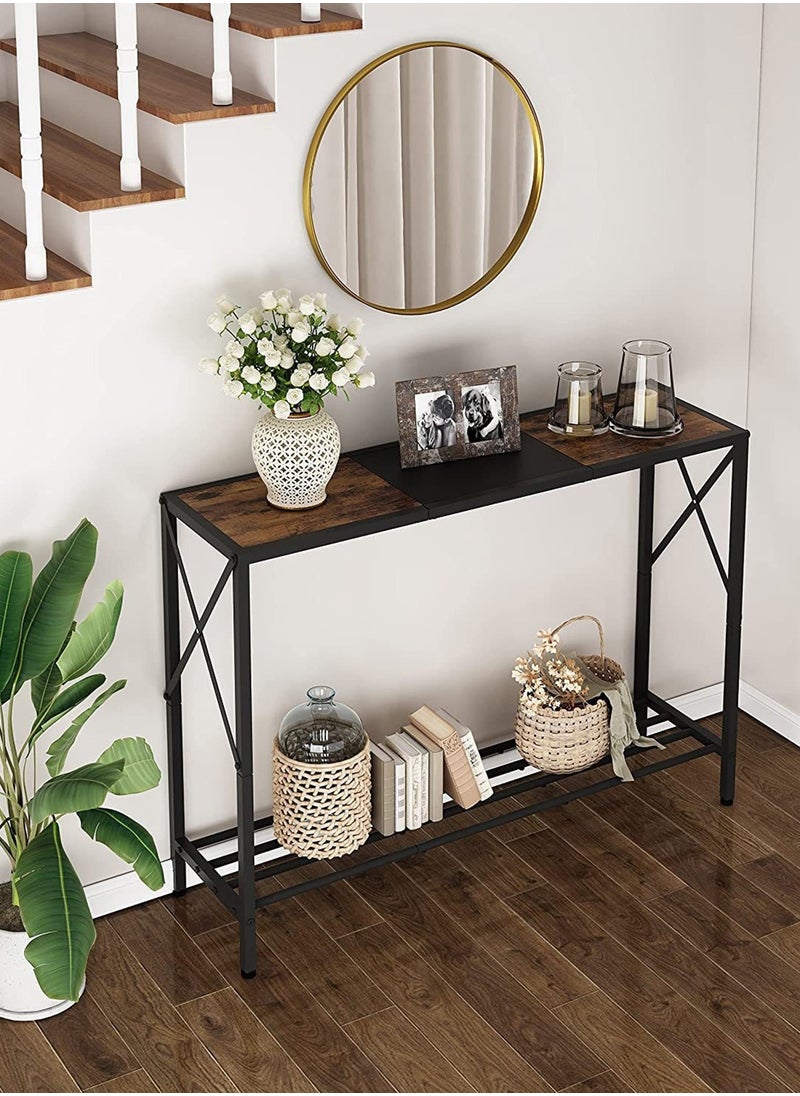 Sharpdo Console Table Storage Furniture 2-Layer Storage Suitable For Living Room/Corridor/Sofa/Side Table 106*30*76CM  - Image 3